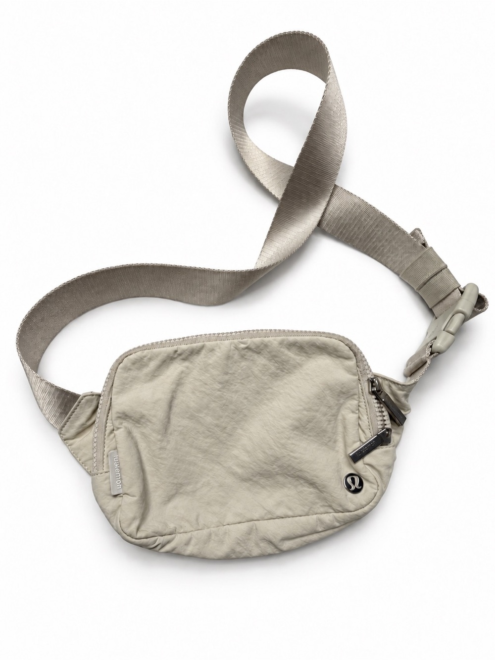 Lululemon Everywhere Belt Bag Cream Nylon Adjustable Crossbody One Size